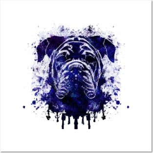 Mastiff Watercolor Stencil Posters and Art